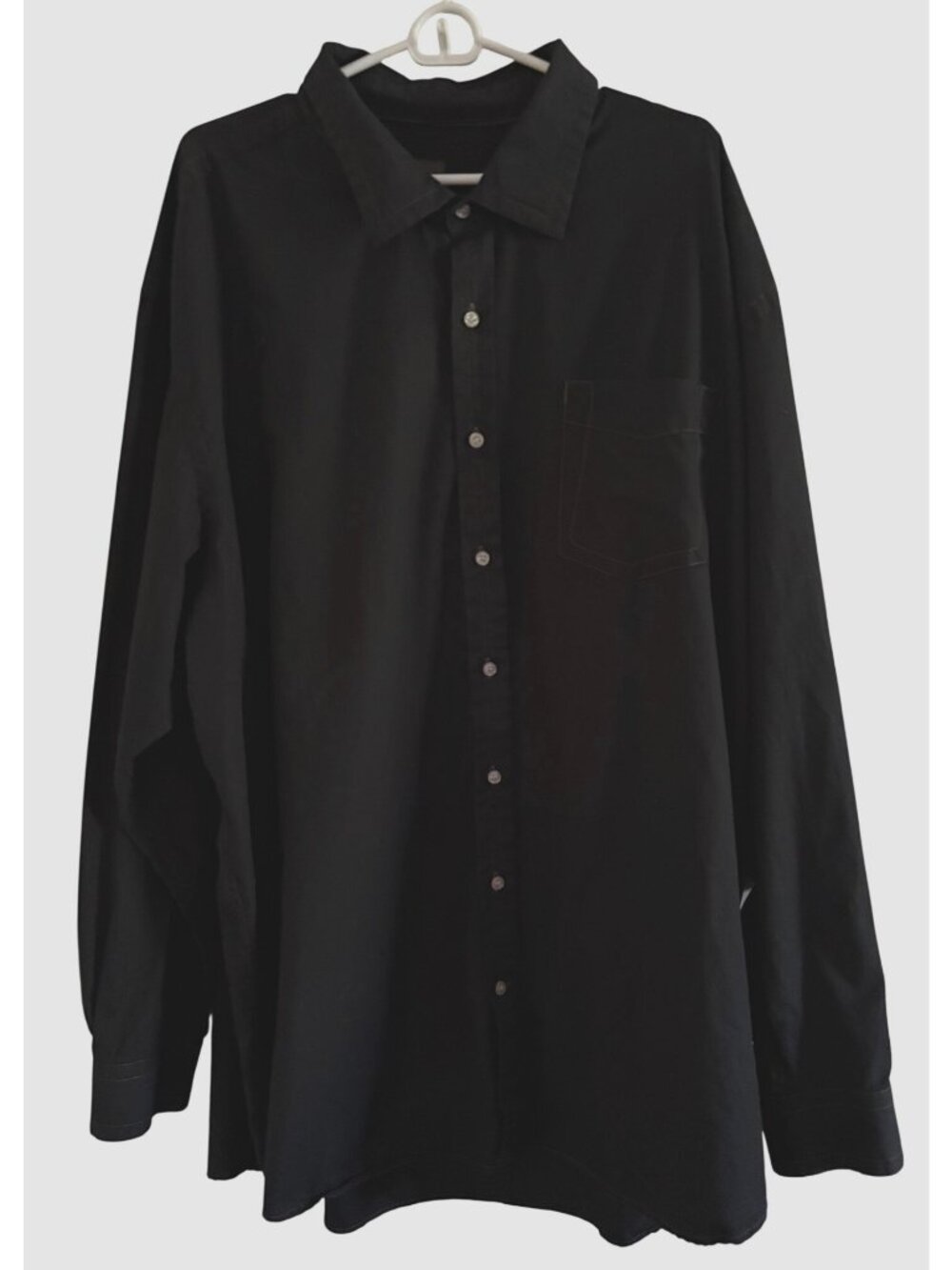 Cooper Jones Mens 4XT Black Button-Up Shirt Cotton Long Sleeve Casual Classic
